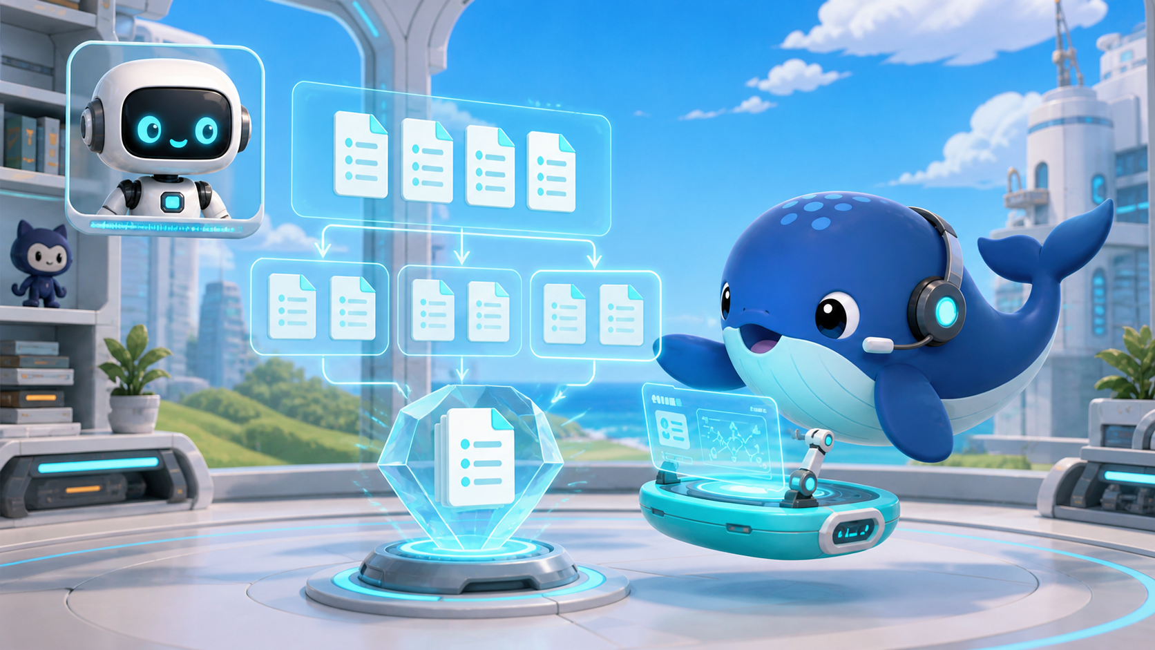 DeepSeek whale worker processes the approved task